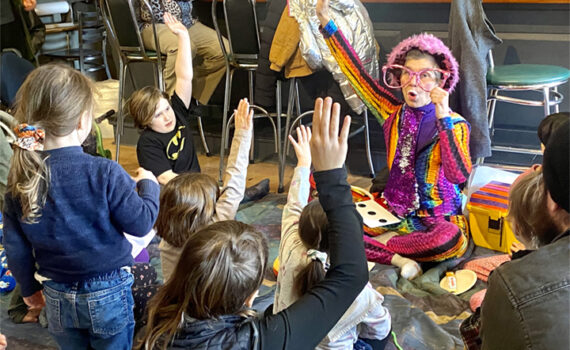 Rainbow the Clown and kids